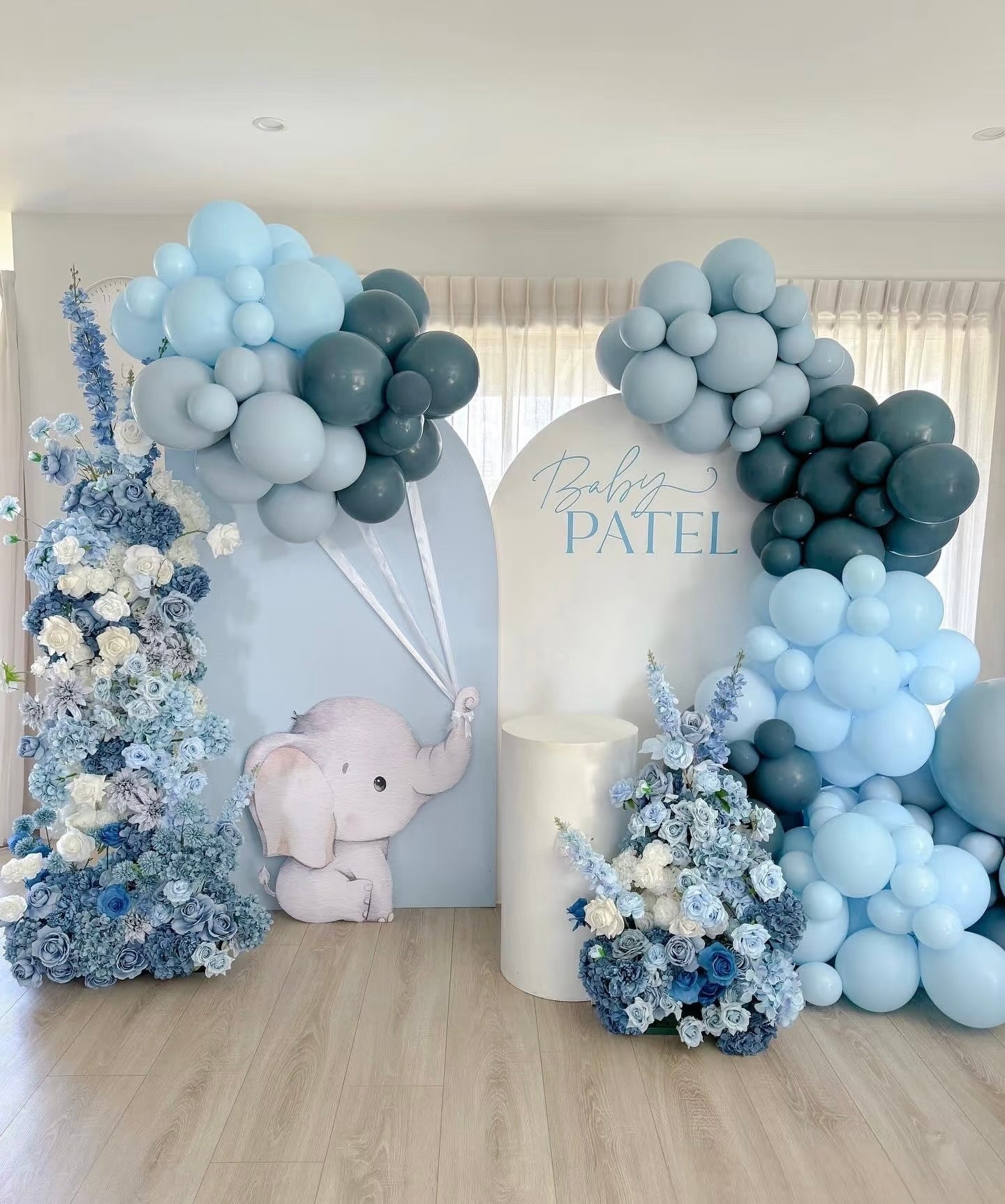 Patel's floral Elephant Birthday