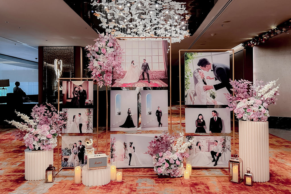 Wedding photo backdrop 3 panel
