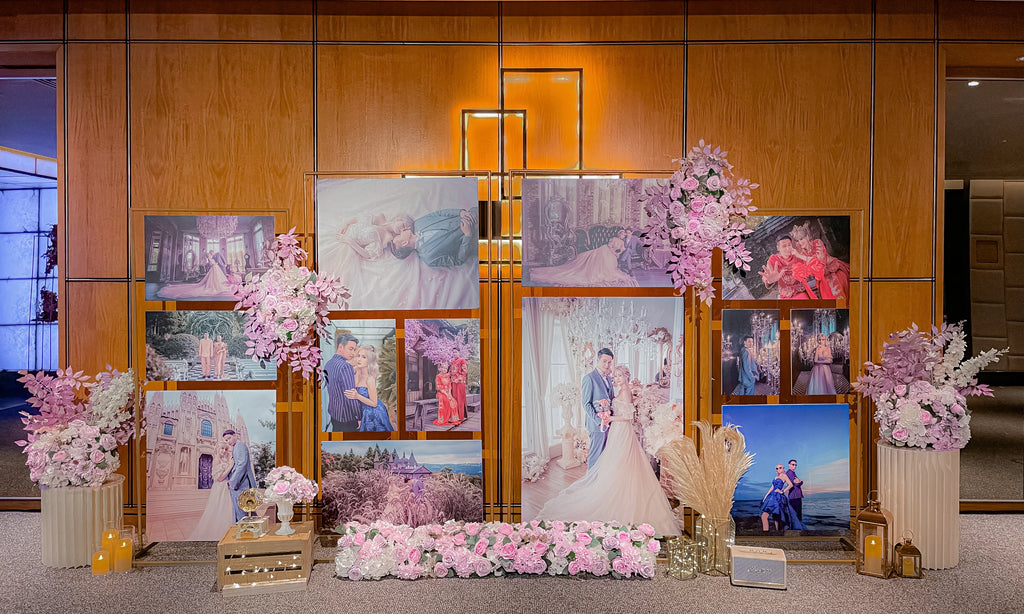 Photowall wedding backdrop