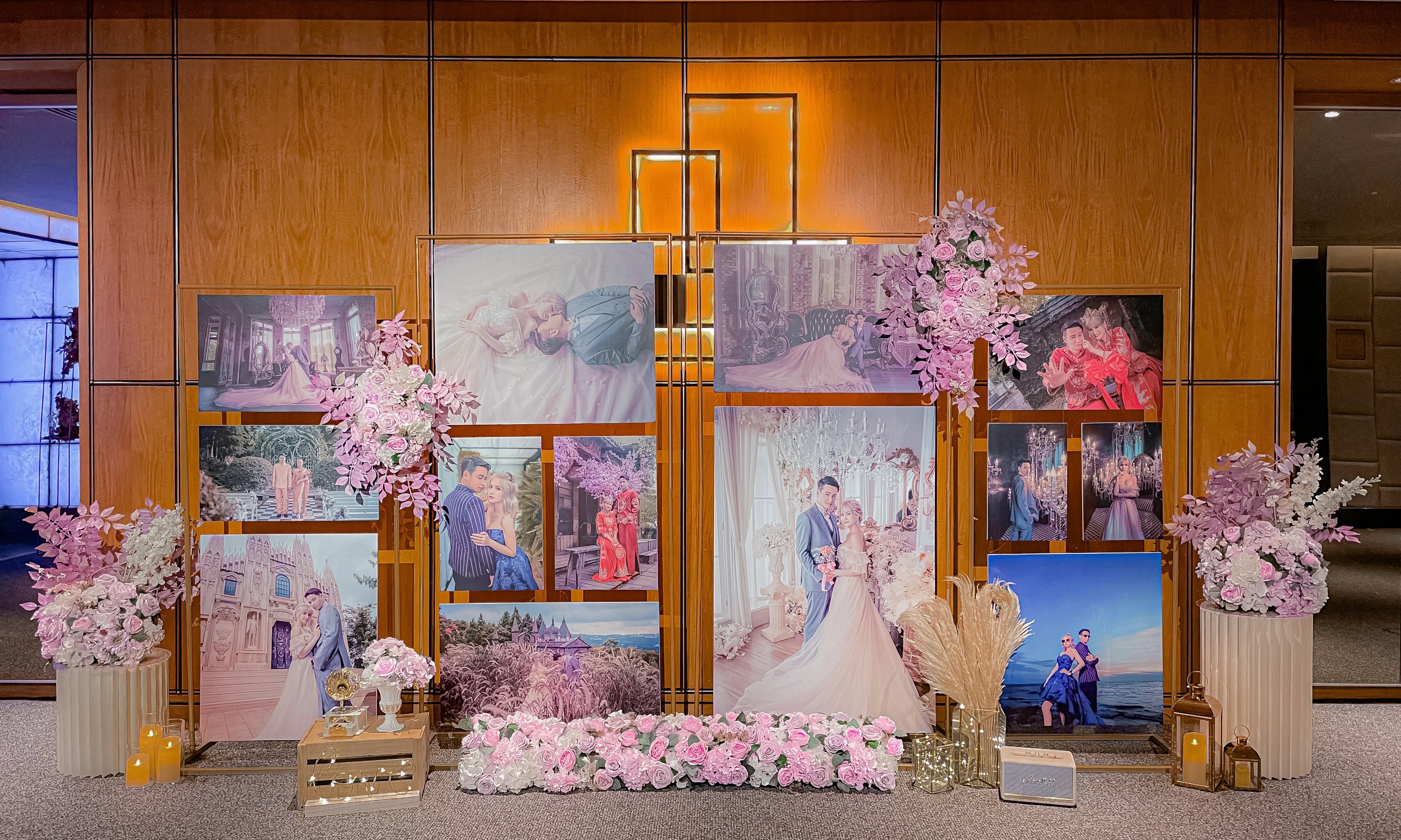 Photowall wedding backdrop