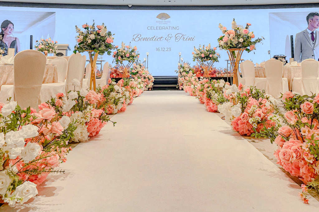 Customised Floral Walk way decorations