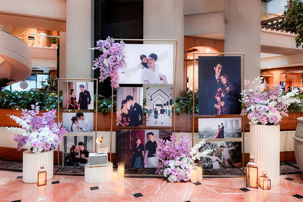 Wedding photo backdrop 3 panel