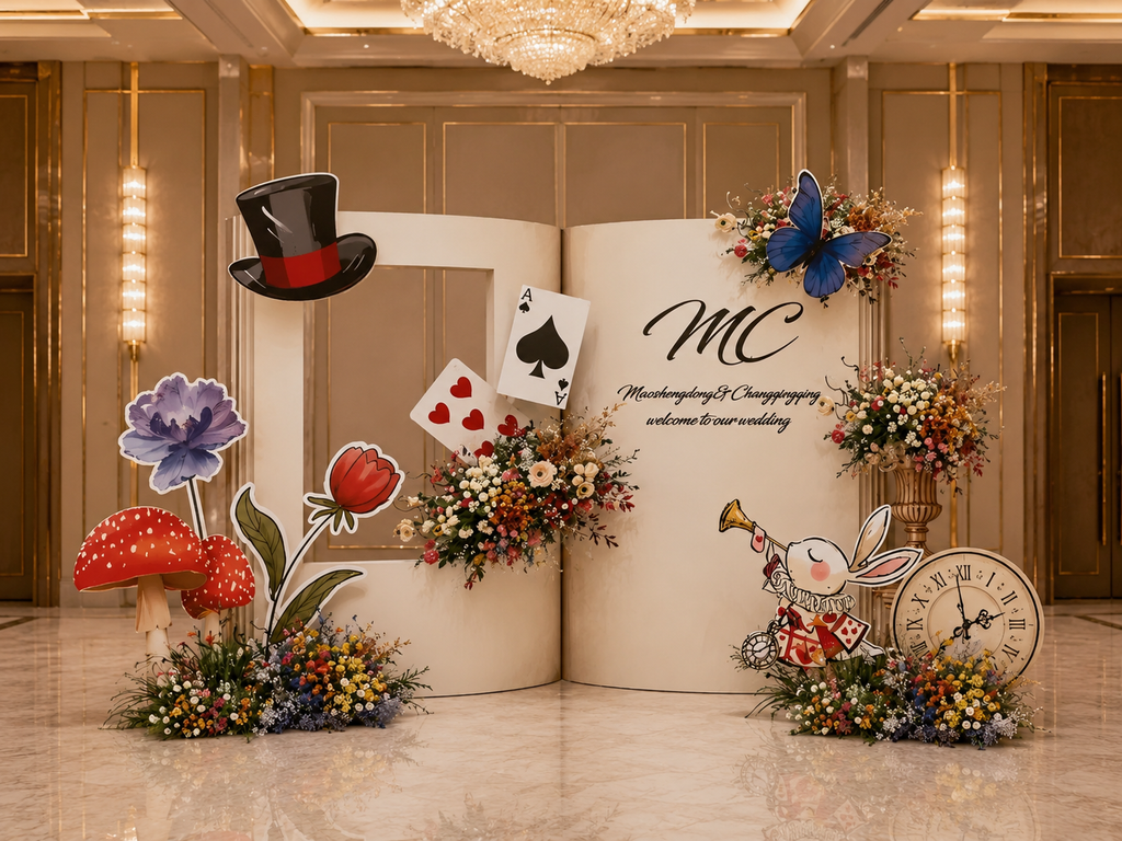 Alice in the Wonderland Backdrop