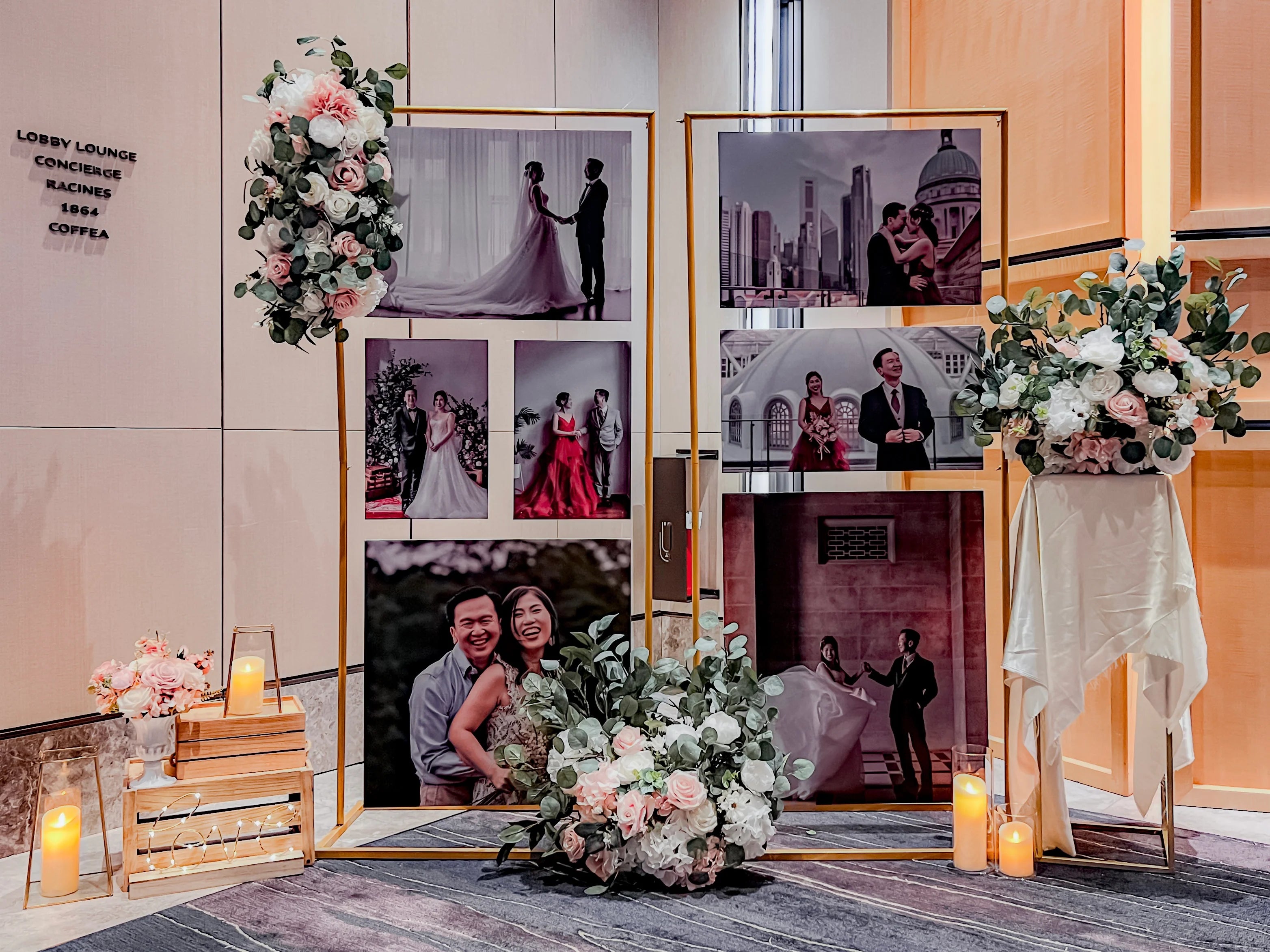 Photo wall backdrop 2 panel