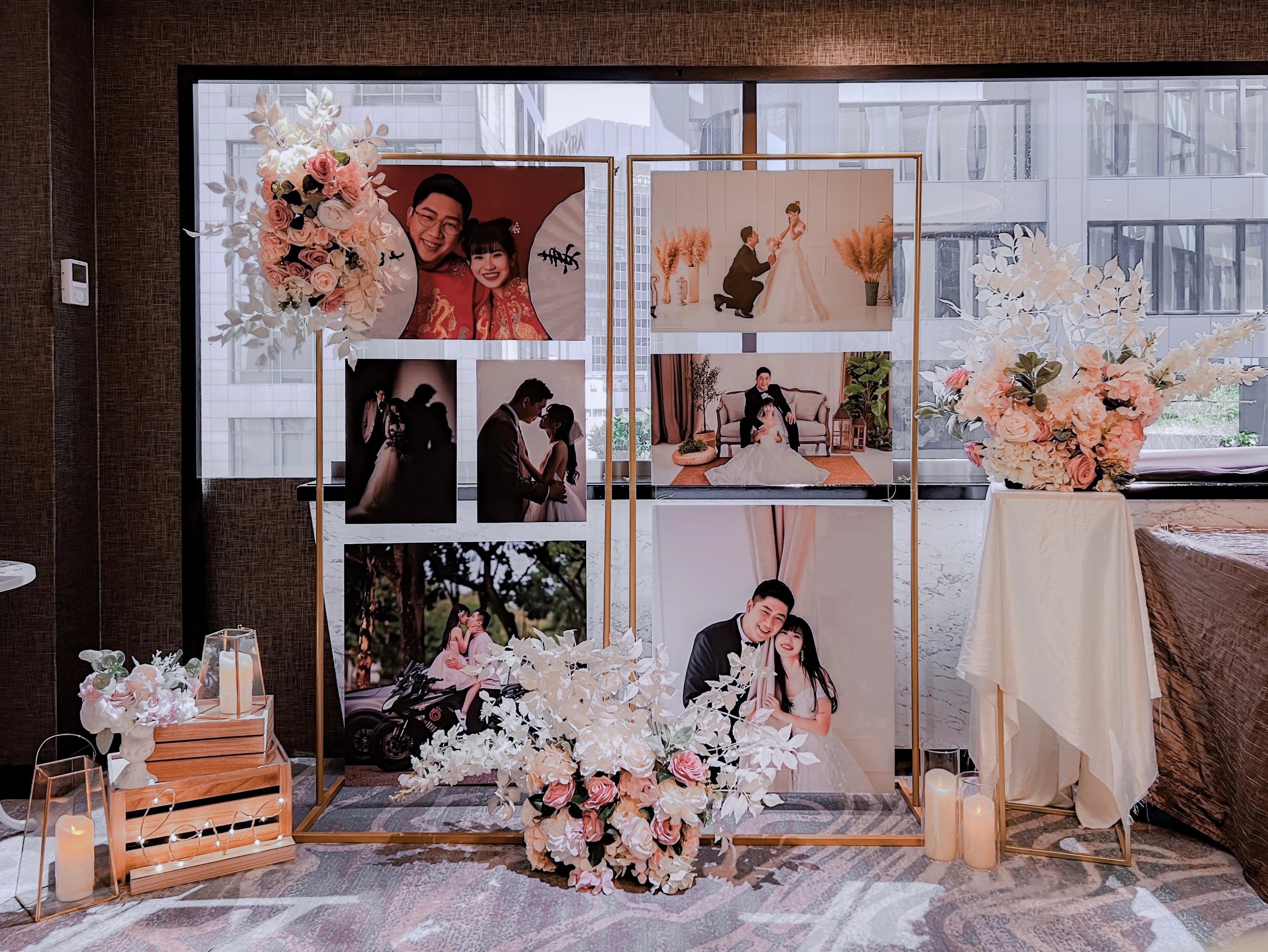 Photo wall backdrop 2 panel