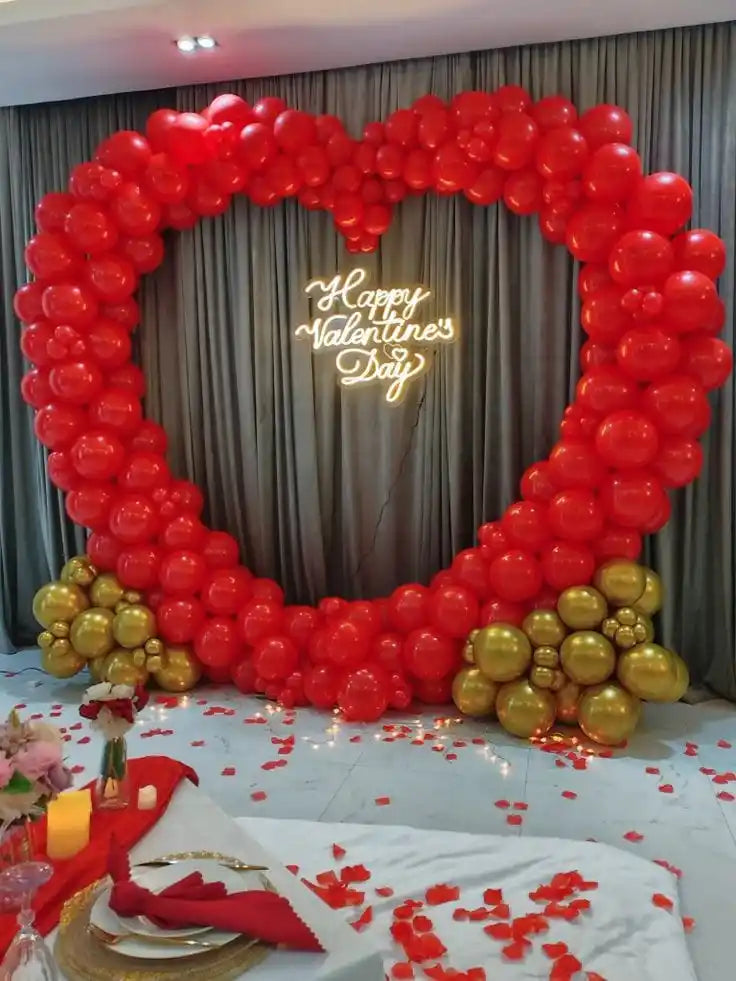 Heart Shape Balloon Arch