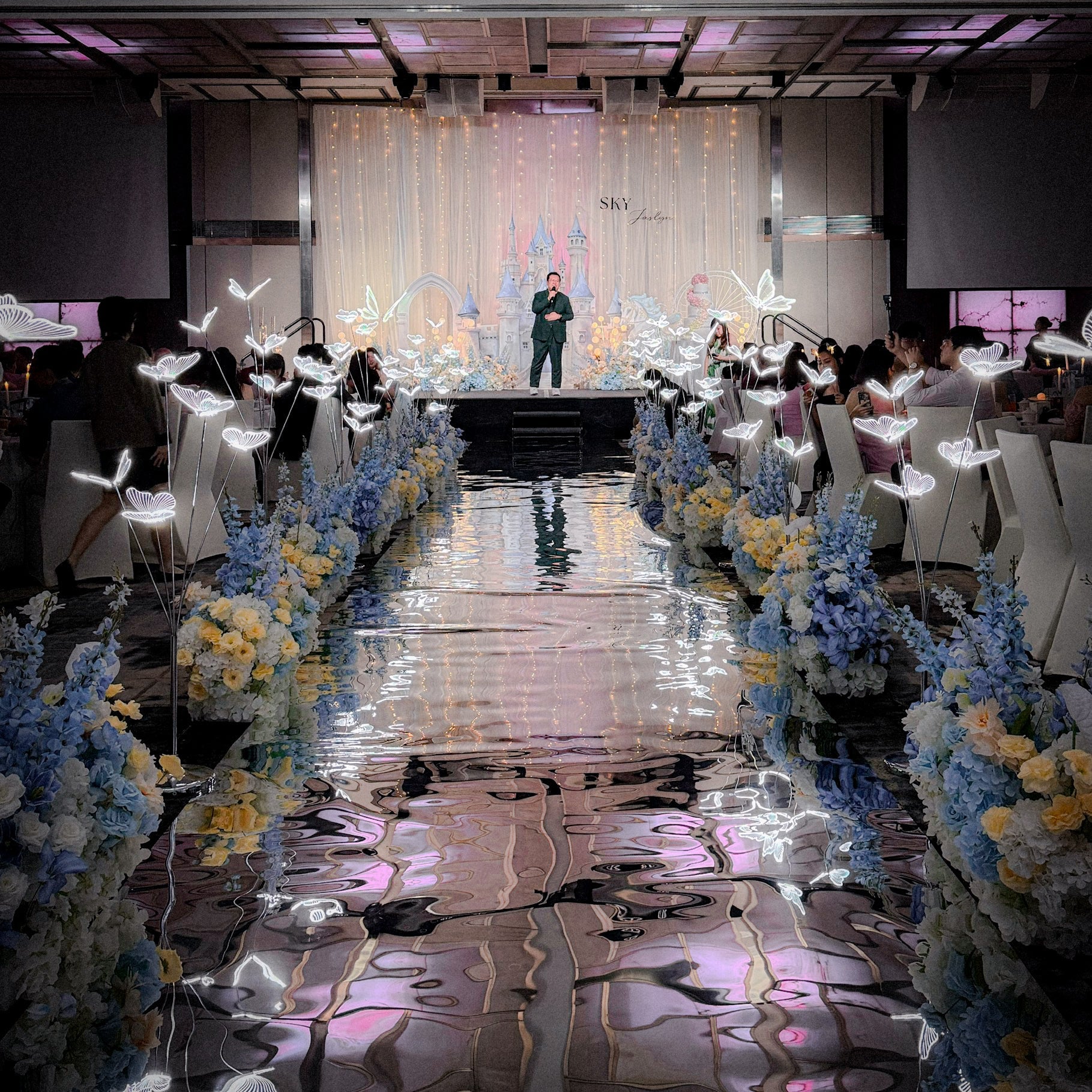 Customised Floral Walk way decorations