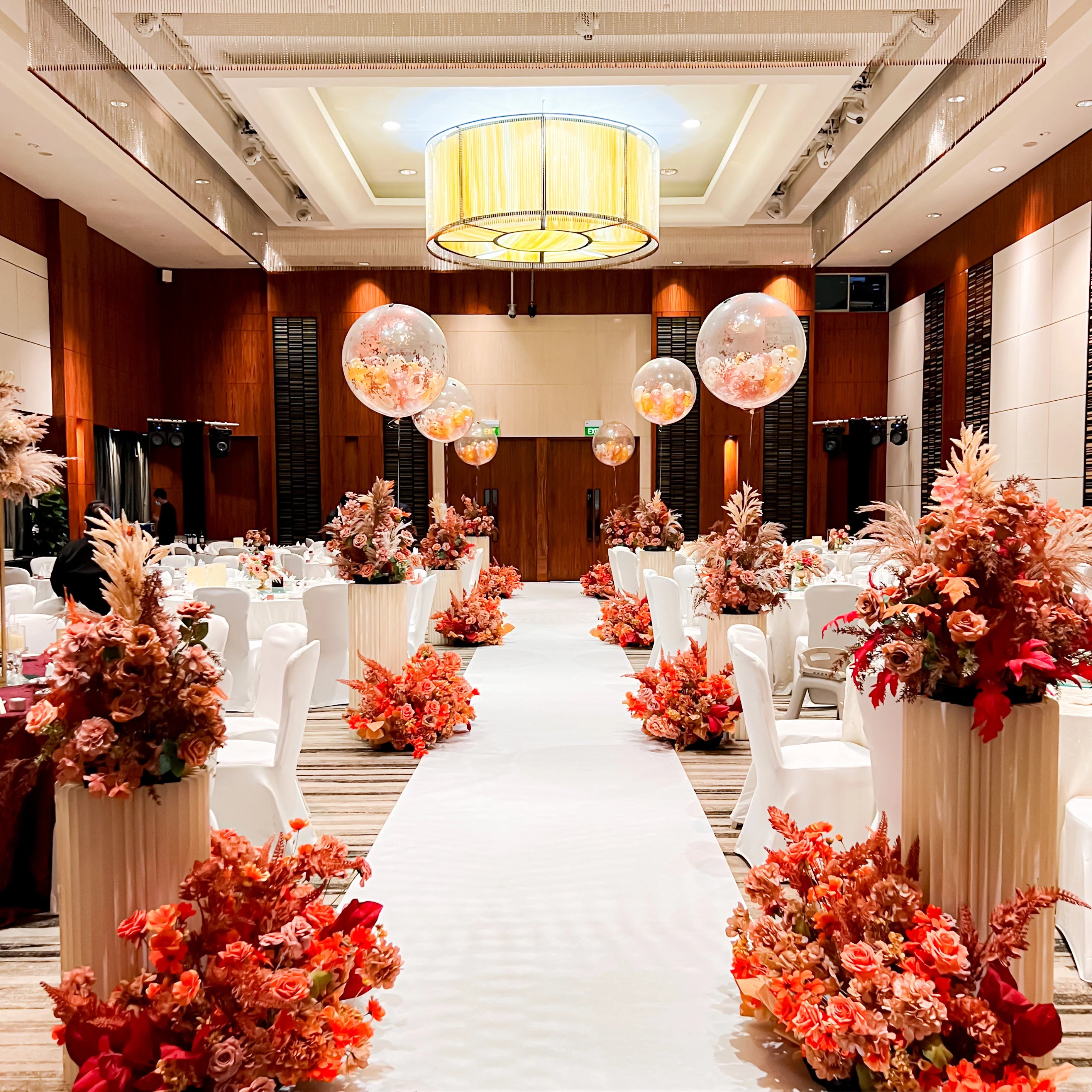 Customised Floral Walk way decorations