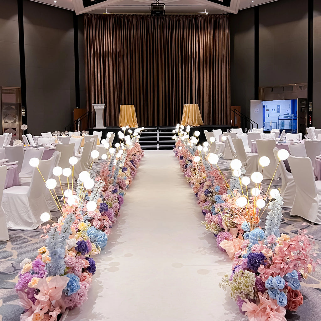 Customised Floral Walk way decorations