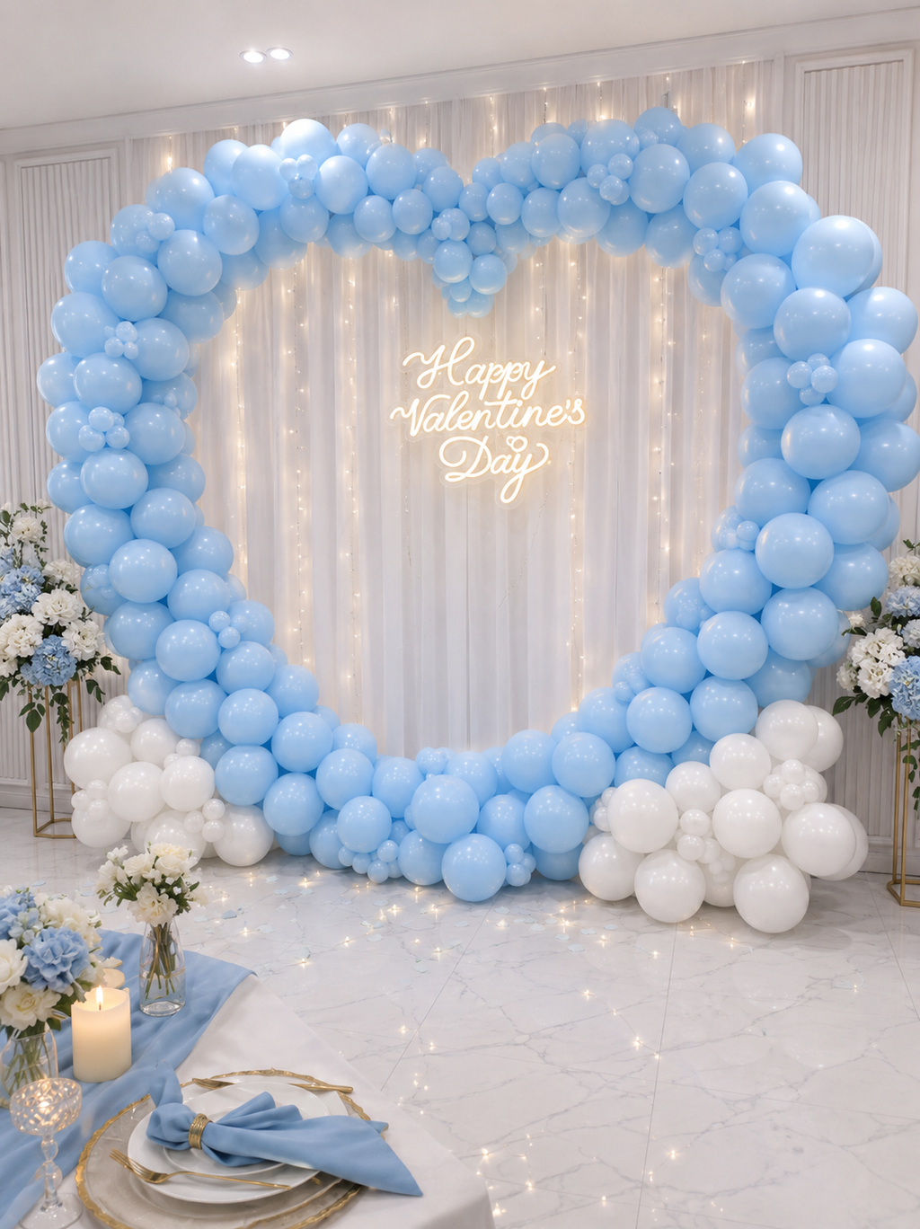 Heart Shape Balloon Arch