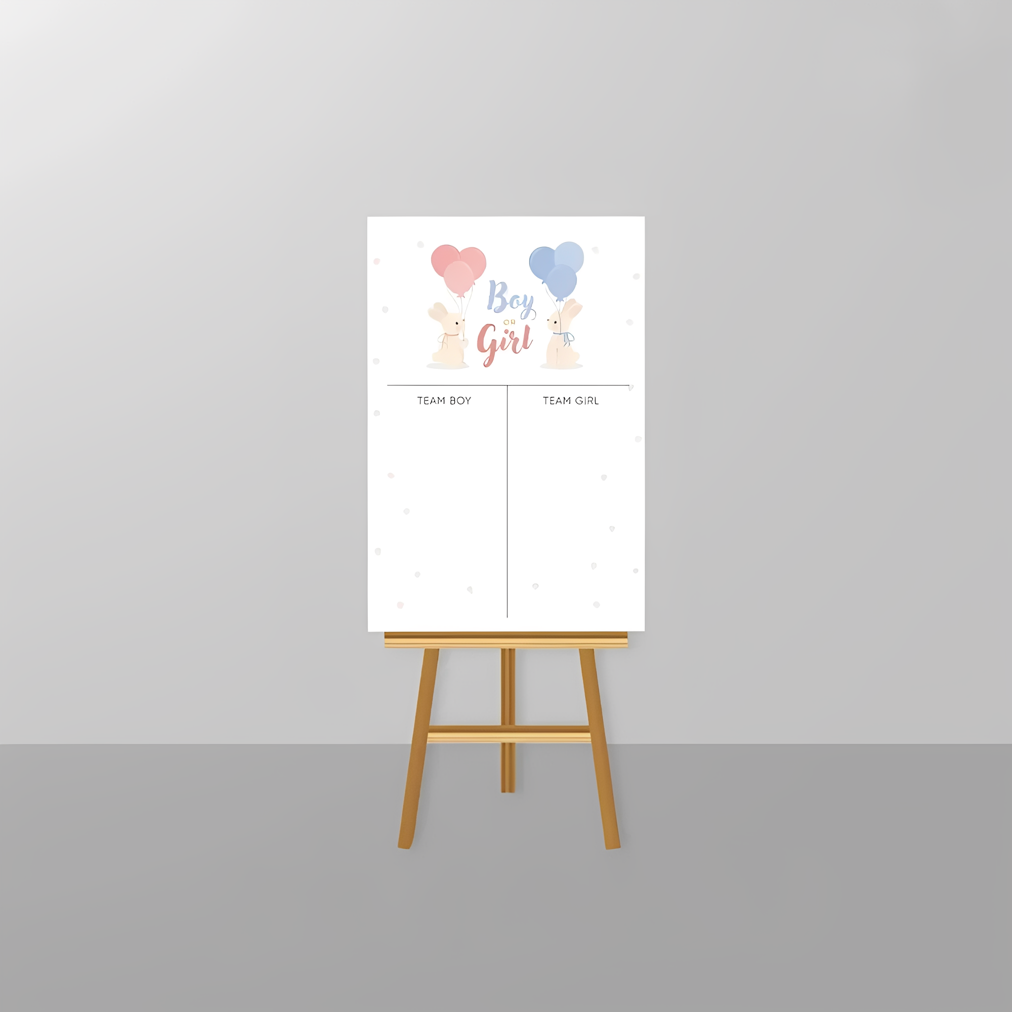 Gender Reveal Voting Board