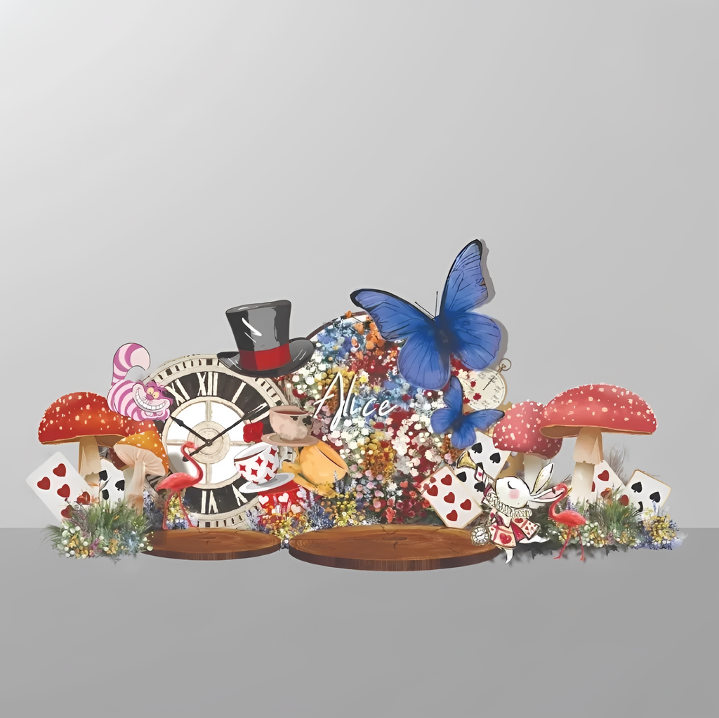 Alice in the wonder land backdrop