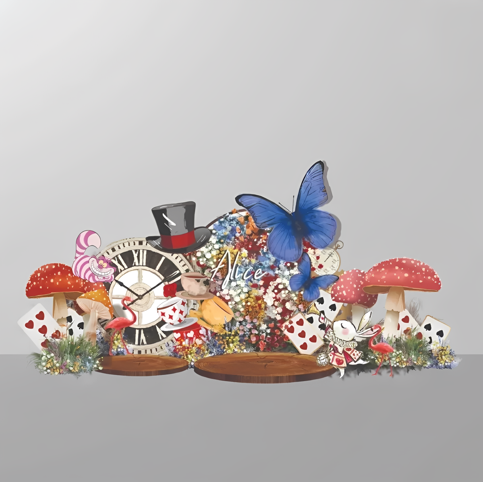 Alice in the wonder land backdrop