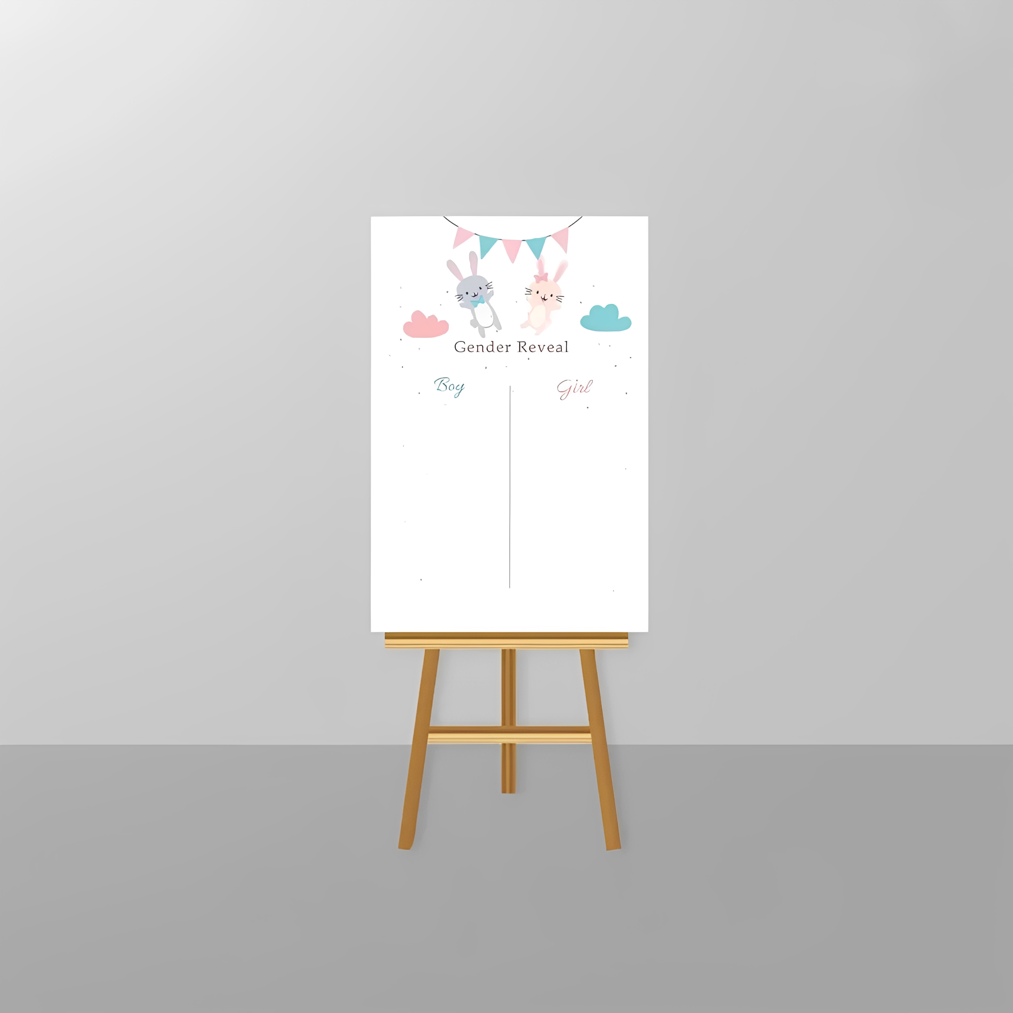 Gender Reveal Voting Board